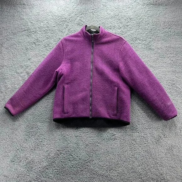 Woolrich Technowool 17076 Women's Wool Raspberry Full Zip Jacket Medium - Picture 1 of 12